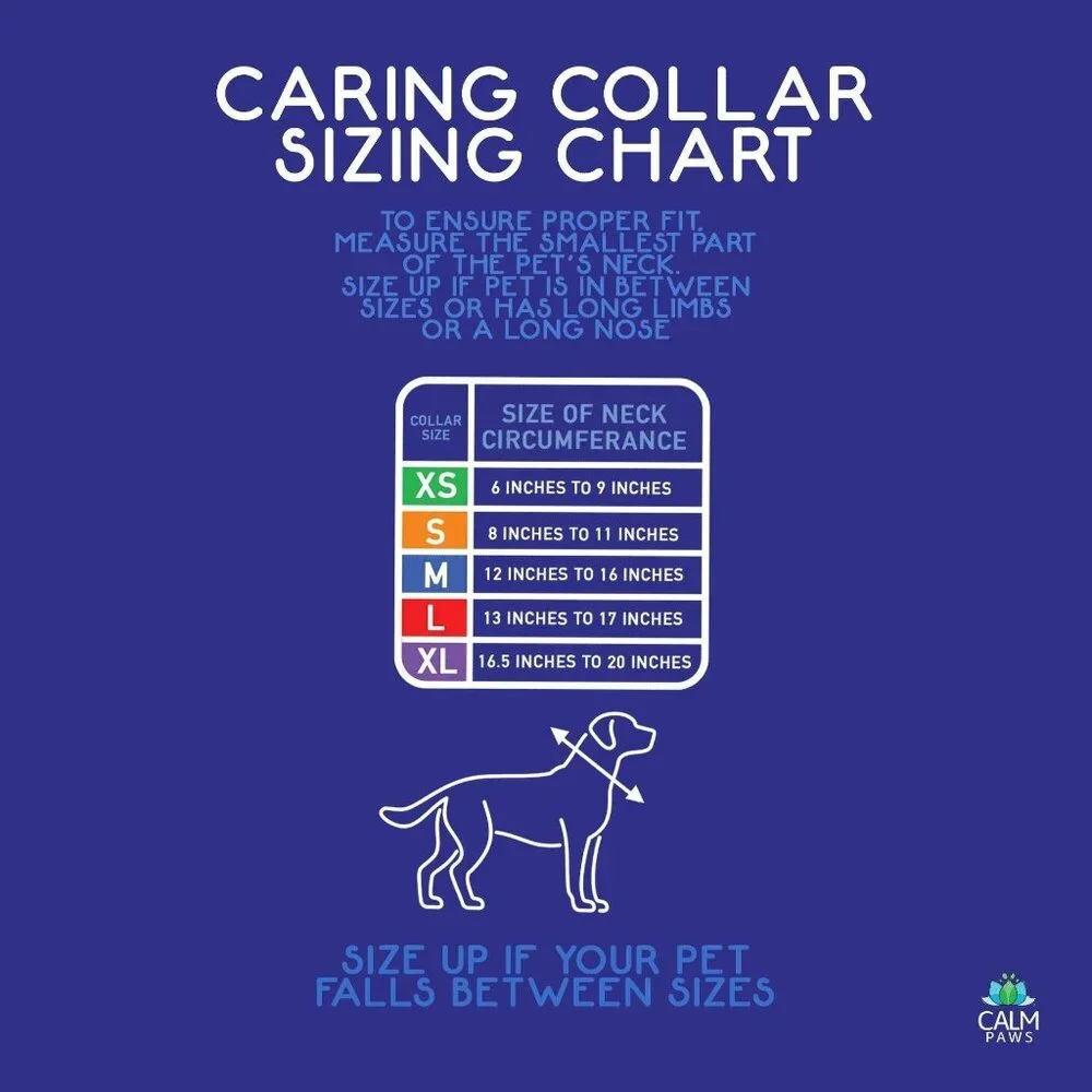 Calm Paws Dog Caring Soft Collar W/Calming Disk (Medium) Neck Size 12